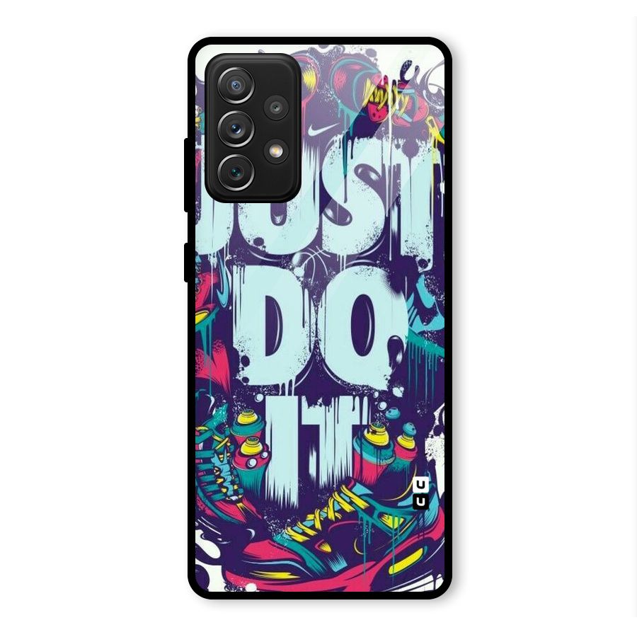 Do It Abstract Glass Back Case for Galaxy A72