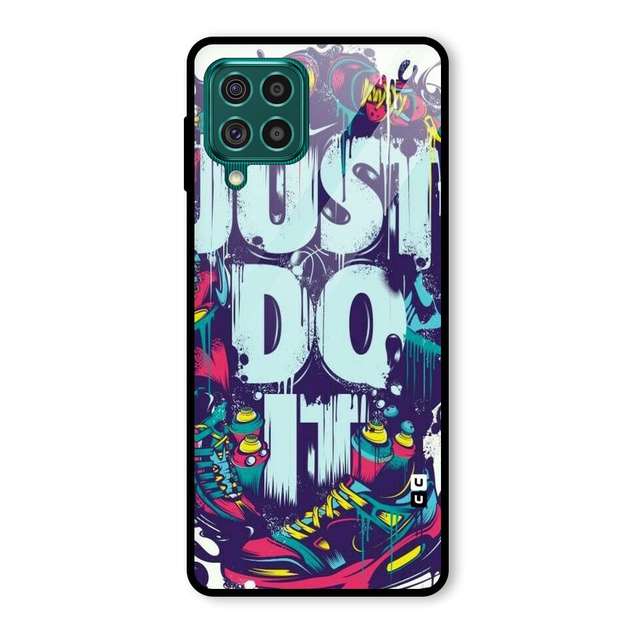 Do It Abstract Glass Back Case for Galaxy F62