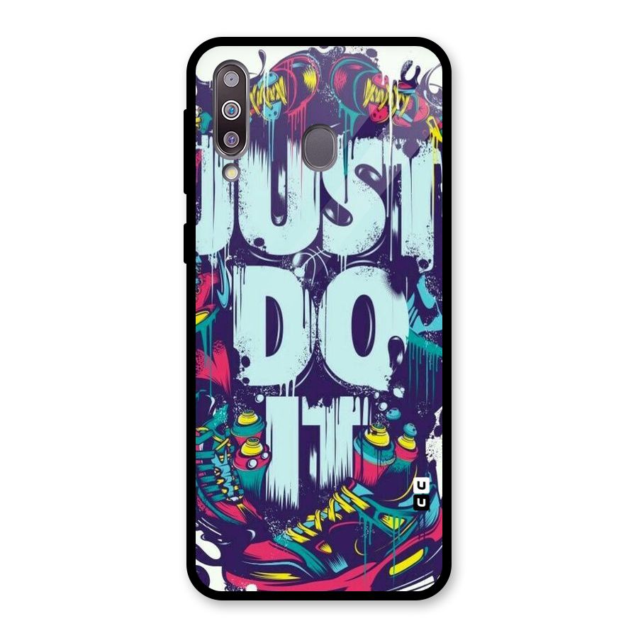 Do It Abstract Glass Back Case for Galaxy M30