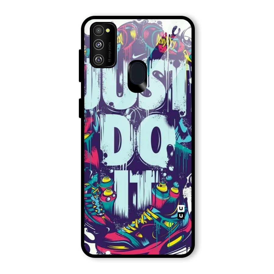 Do It Abstract Glass Back Case for Galaxy M30s