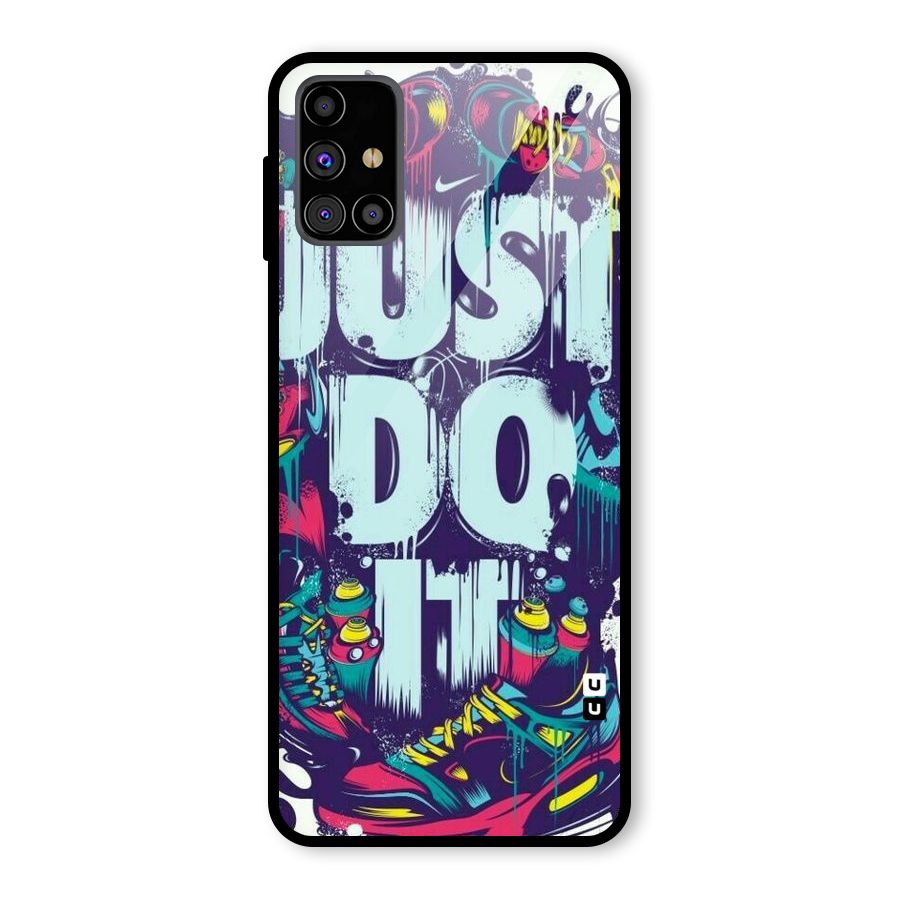 Do It Abstract Glass Back Case for Galaxy M31s
