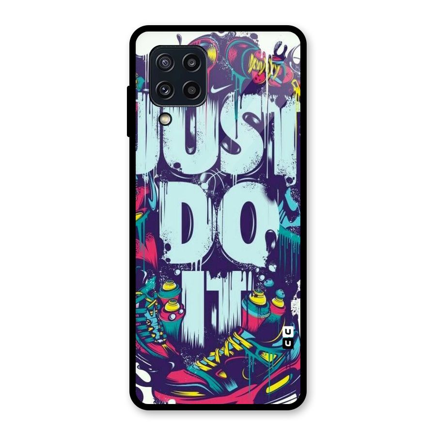 Do It Abstract Glass Back Case for Galaxy M32