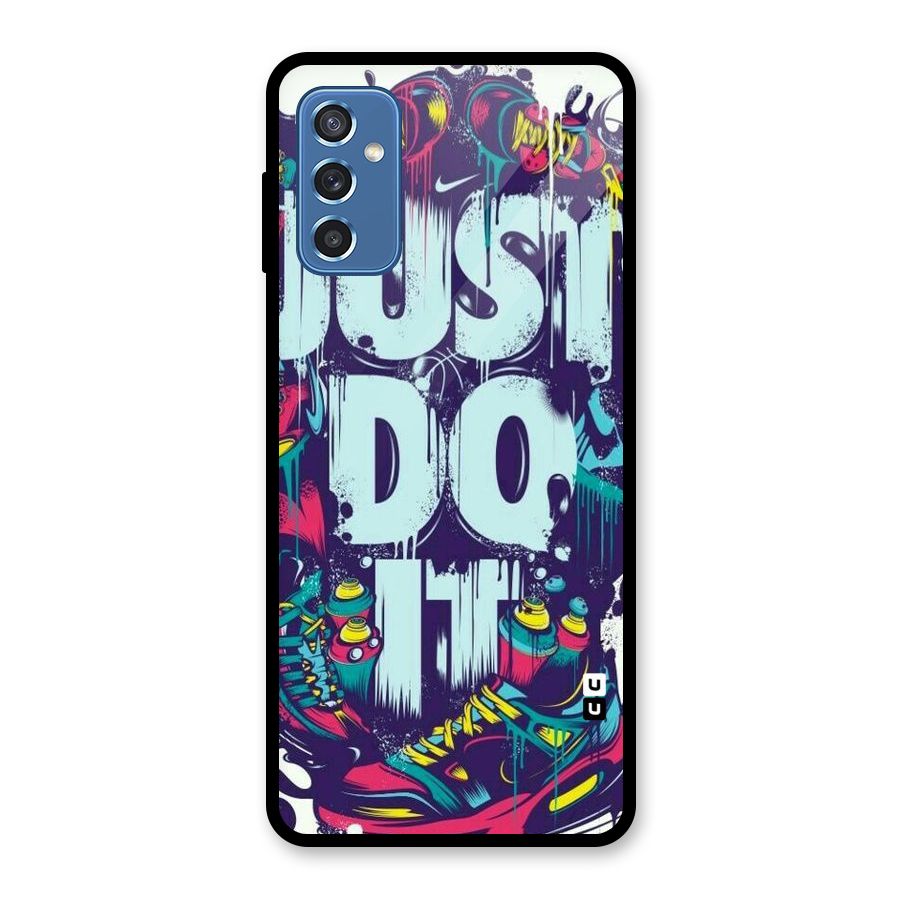 Do It Abstract Glass Back Case for Galaxy M52 5G