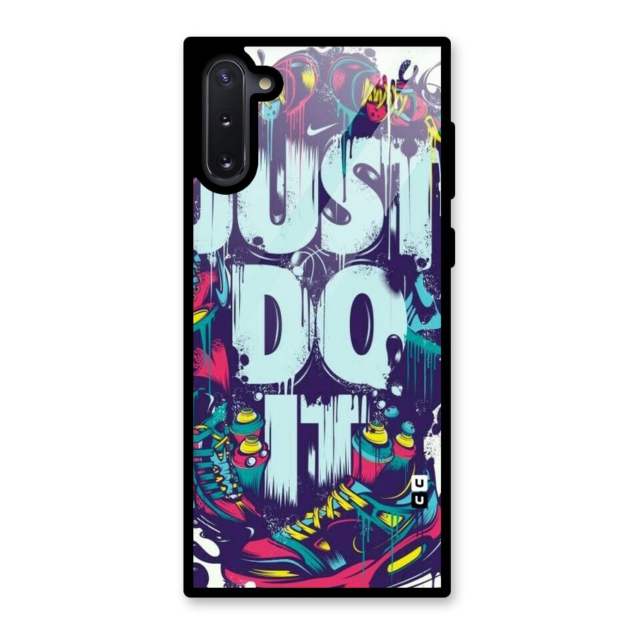 Do It Abstract Glass Back Case for Galaxy Note 10