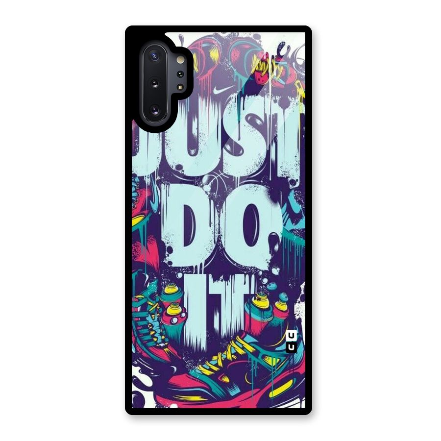 Do It Abstract Glass Back Case for Galaxy Note 10 Plus