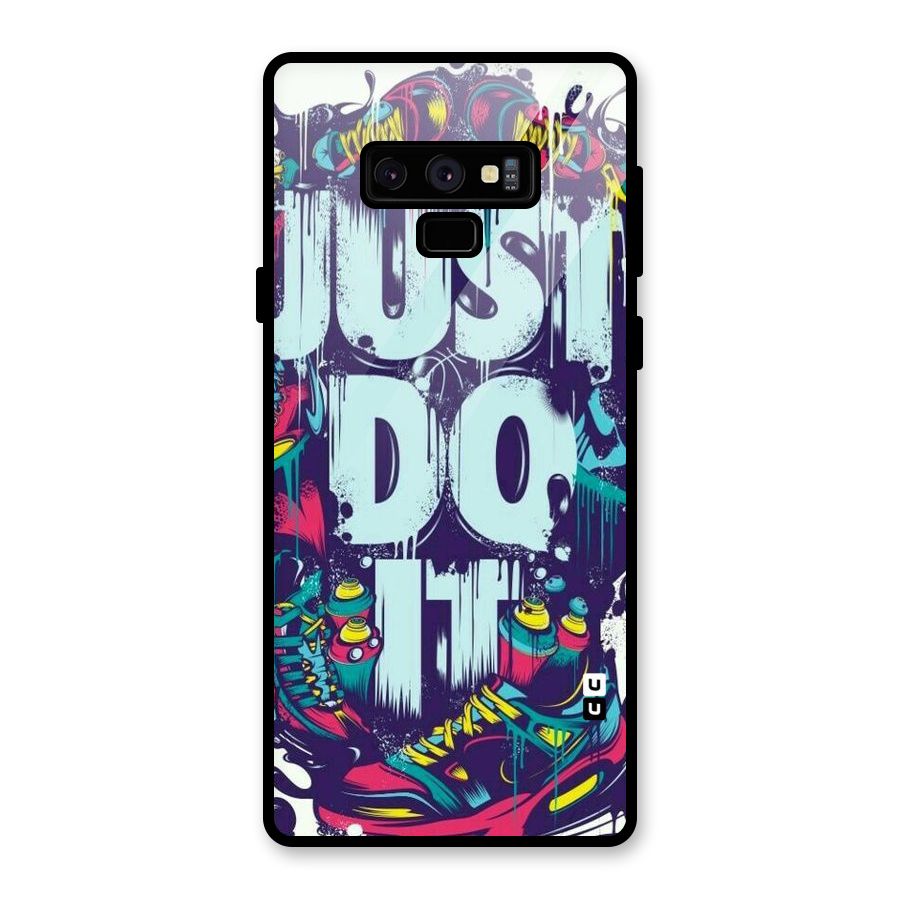 Do It Abstract Glass Back Case for Galaxy Note 9