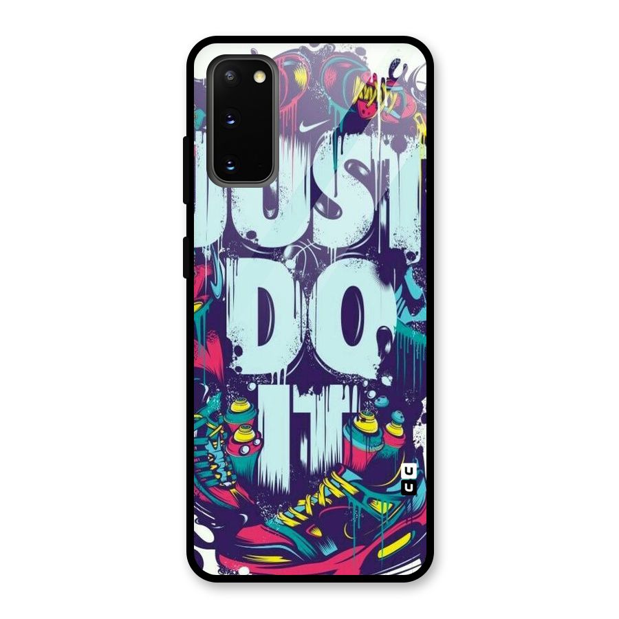 Do It Abstract Glass Back Case for Galaxy S20