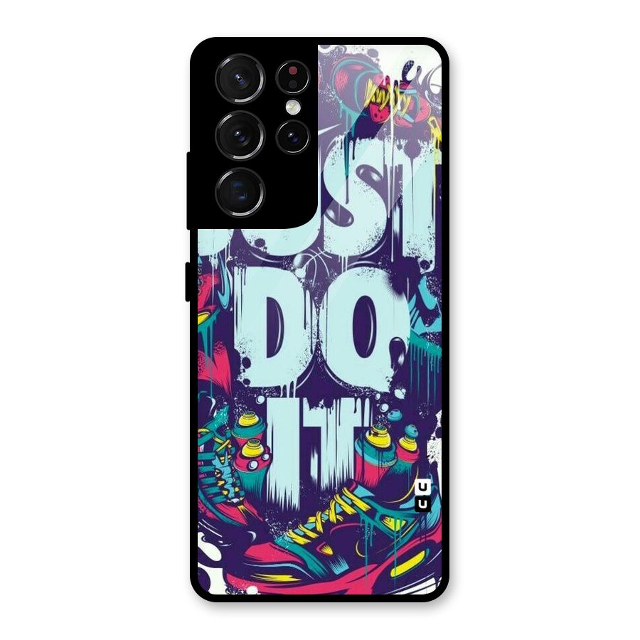 Do It Abstract Glass Back Case for Galaxy S21 Ultra 5G