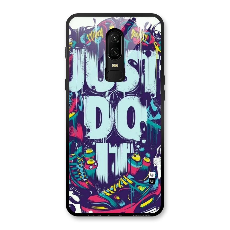 Do It Abstract Glass Back Case for OnePlus 6