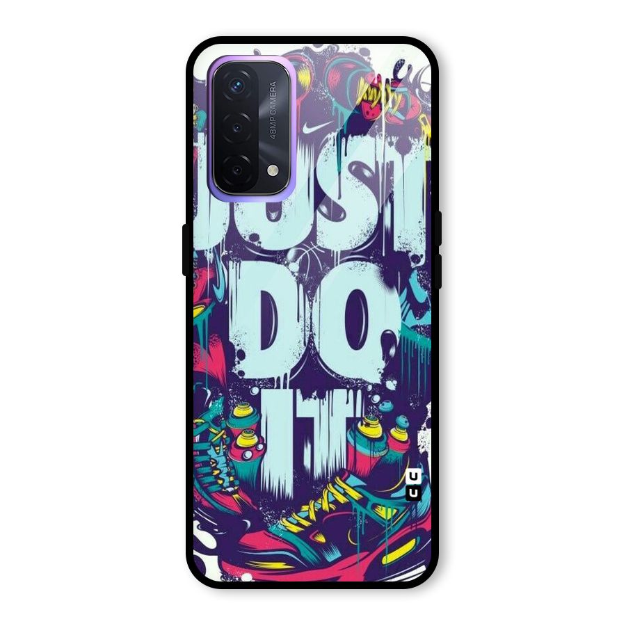 Do It Abstract Glass Back Case for Oppo A74 5G