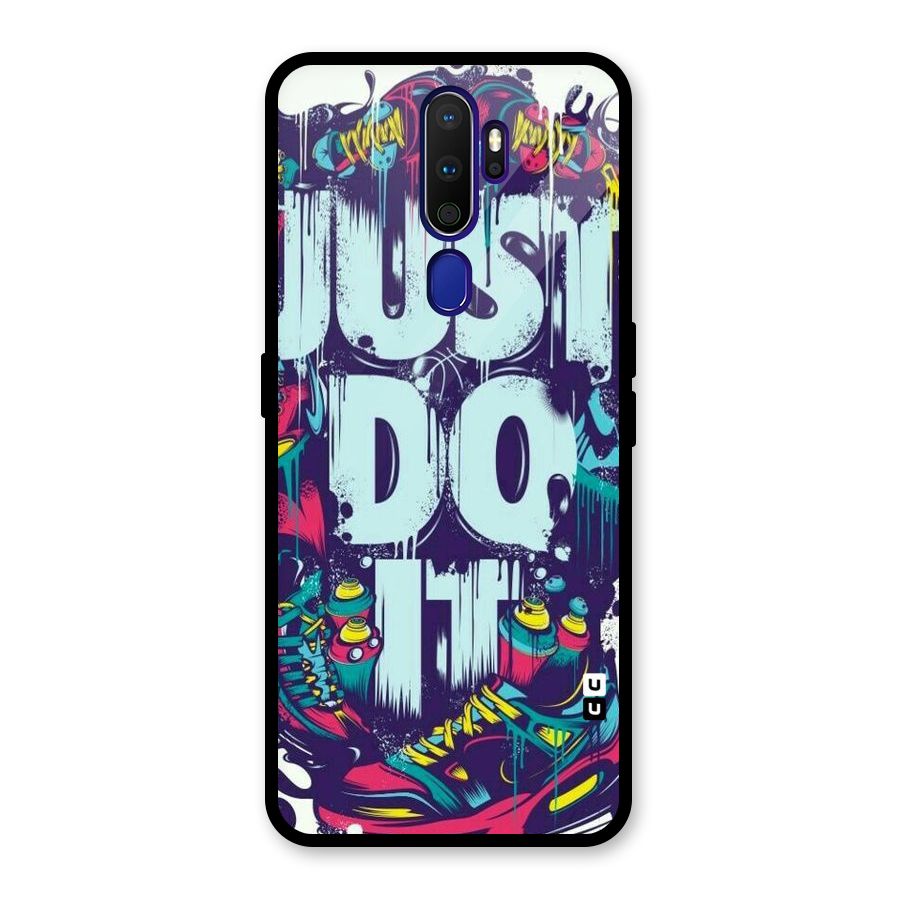 Do It Abstract Glass Back Case for Oppo A9 (2020)