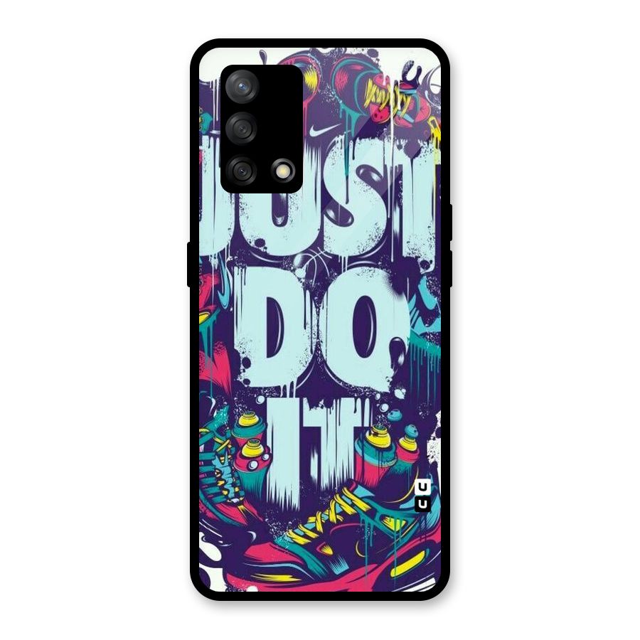 Do It Abstract Glass Back Case for Oppo F19