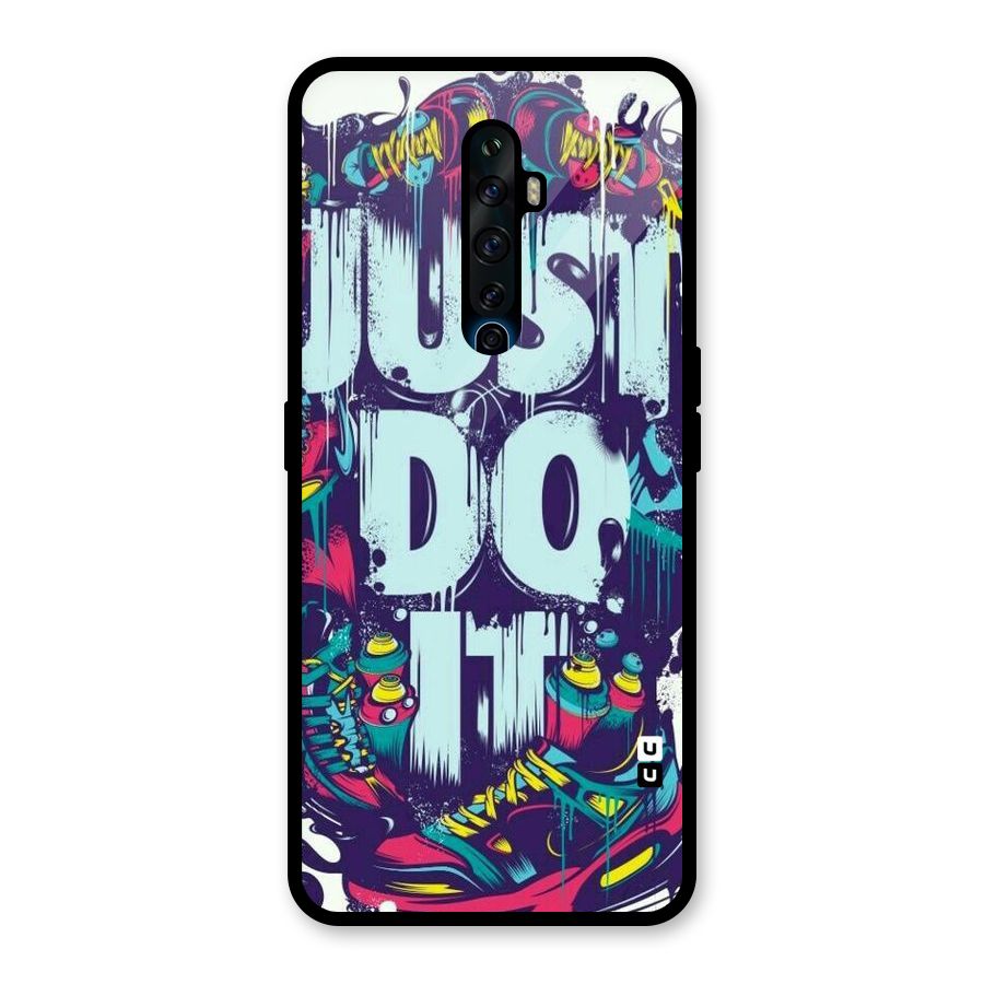 Do It Abstract Glass Back Case for Oppo Reno2 F