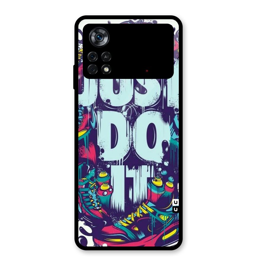 Do It Abstract Glass Back Case for Poco X4 Pro 5G