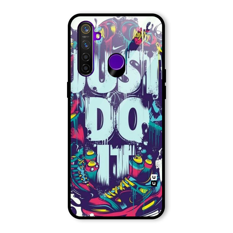 Do It Abstract Glass Back Case for Realme 5 Pro