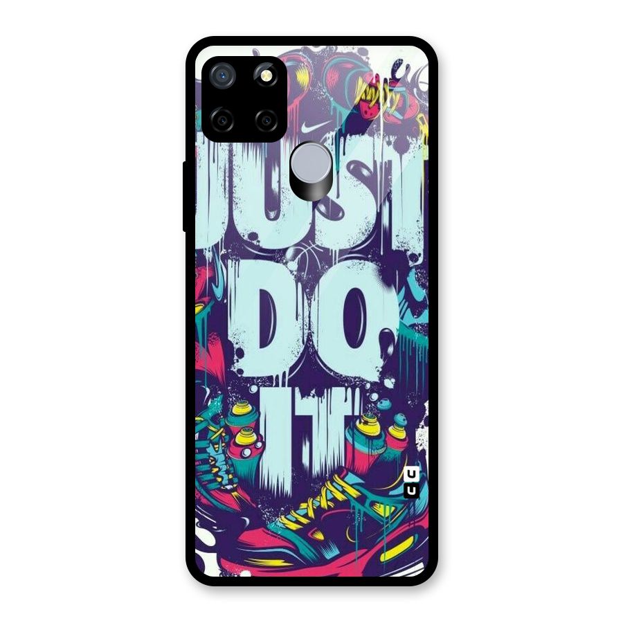 Do It Abstract Glass Back Case for Realme C15