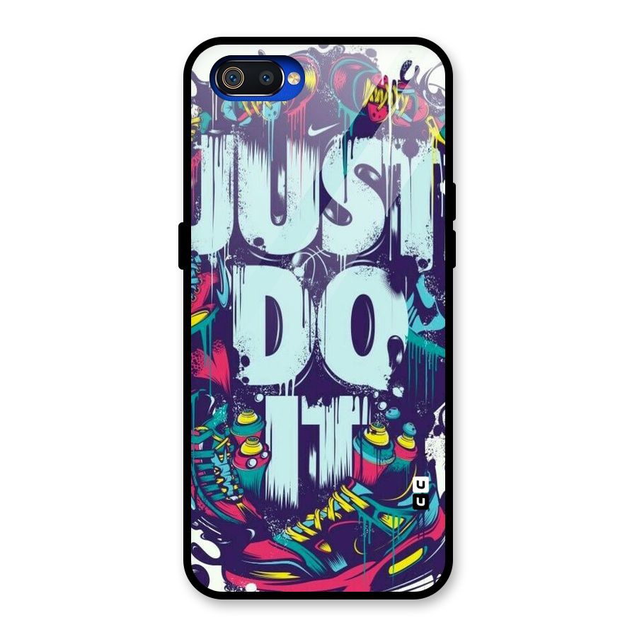 Do It Abstract Glass Back Case for Realme C2