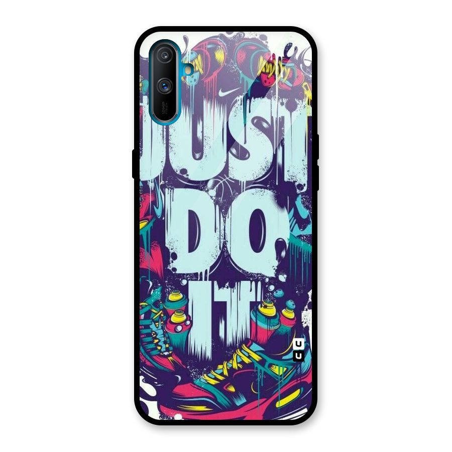 Do It Abstract Glass Back Case for Realme C3