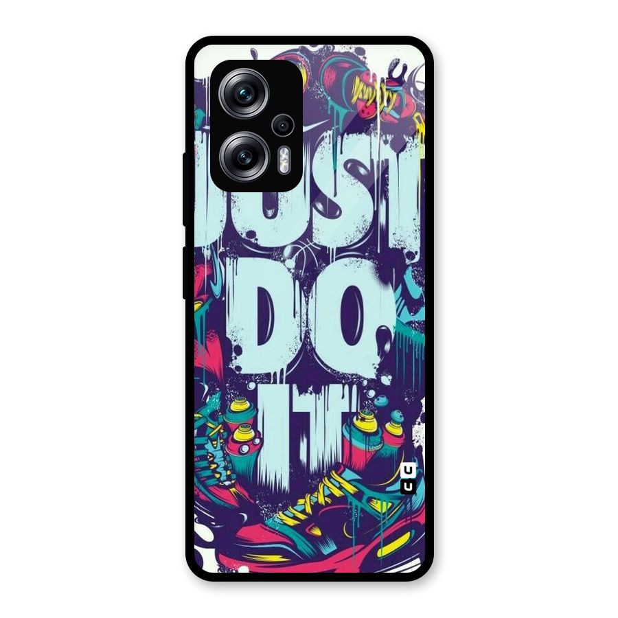 Do It Abstract Glass Back Case for Redmi K50i