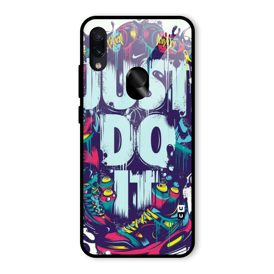 Do It Abstract Glass Back Case for Redmi Note 7S