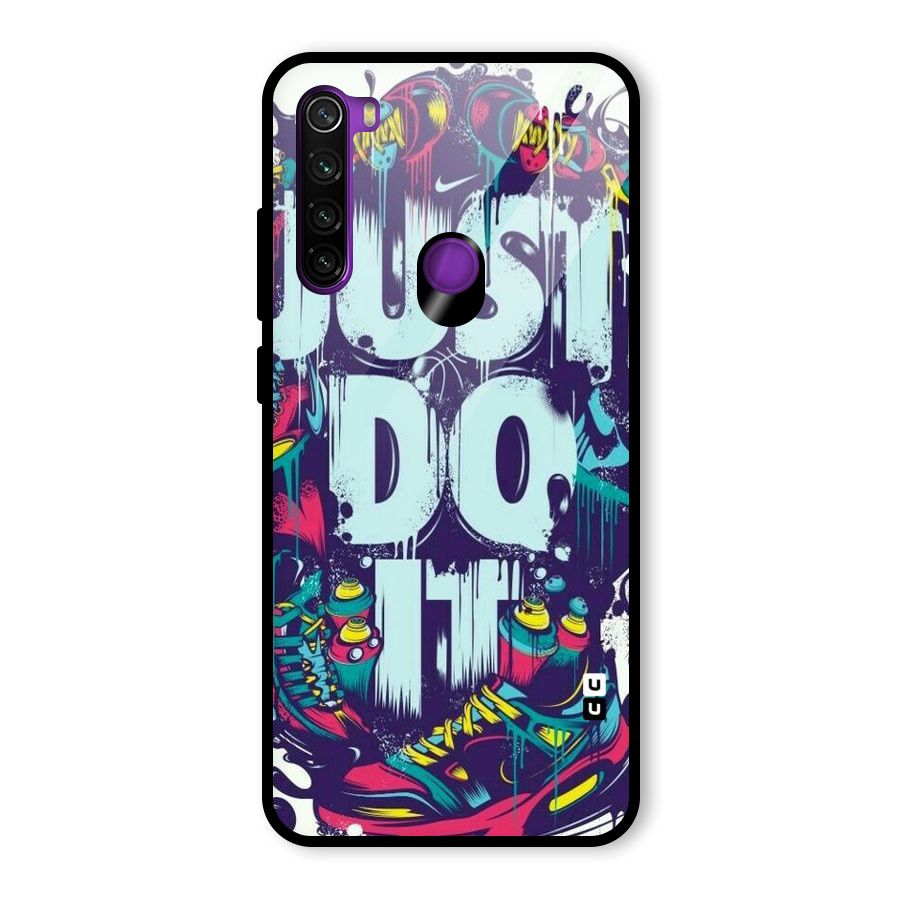 Do It Abstract Glass Back Case for Redmi Note 8