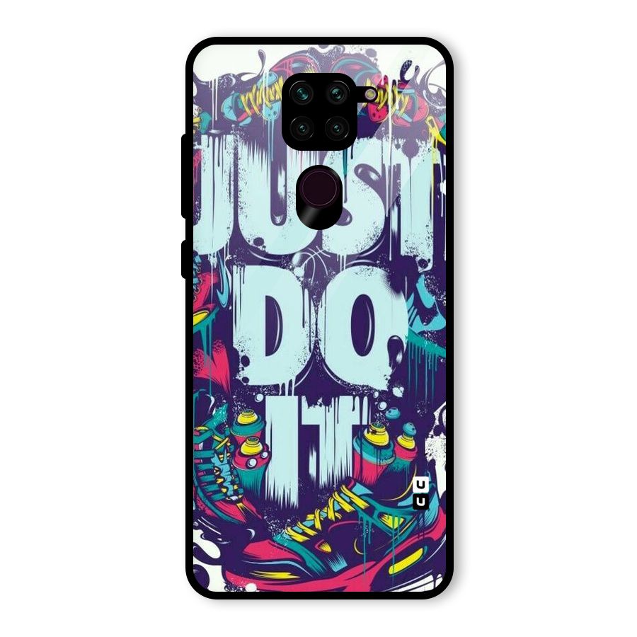Do It Abstract Glass Back Case for Redmi Note 9