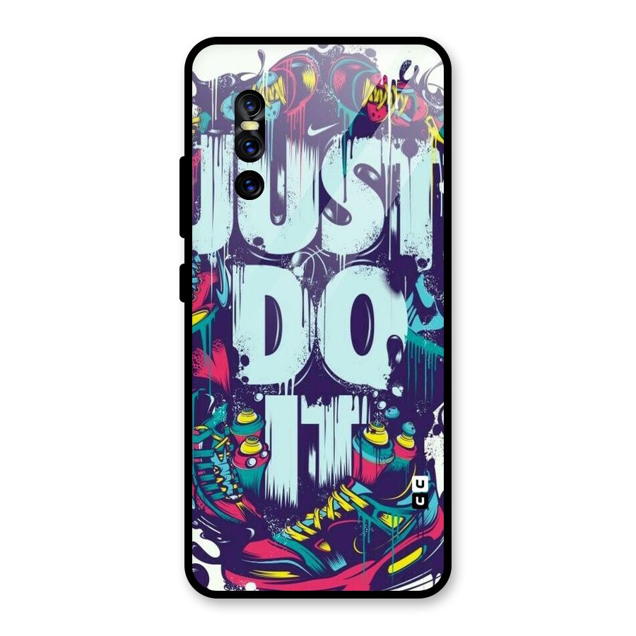 Do It Abstract Glass Back Case for Vivo V15 Pro