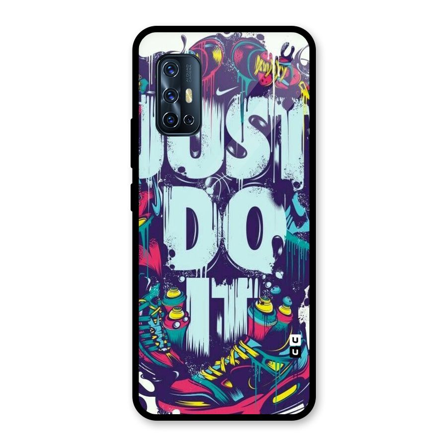 Do It Abstract Glass Back Case for Vivo V17
