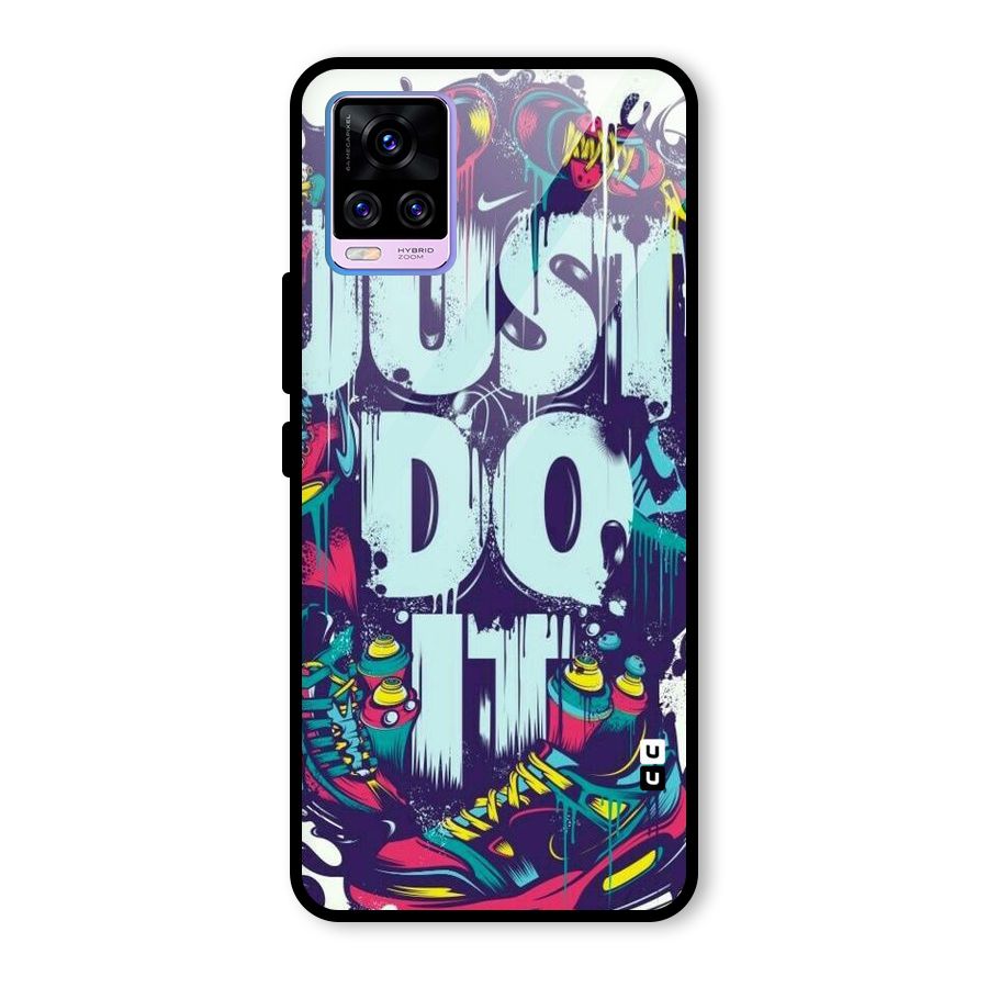 Do It Abstract Glass Back Case for Vivo V20 Pro