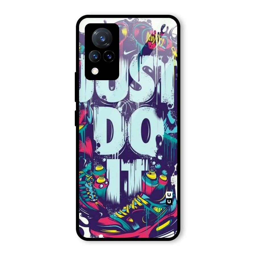 Do It Abstract Glass Back Case for Vivo V21 5G