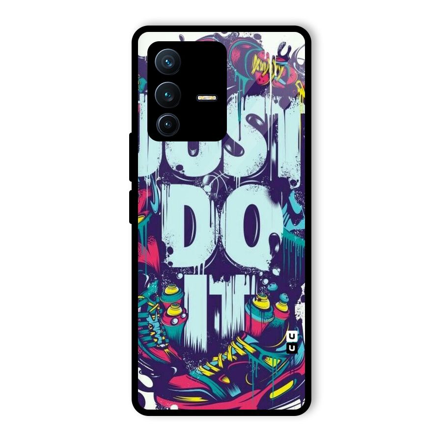 Do It Abstract Glass Back Case for Vivo V23 Pro