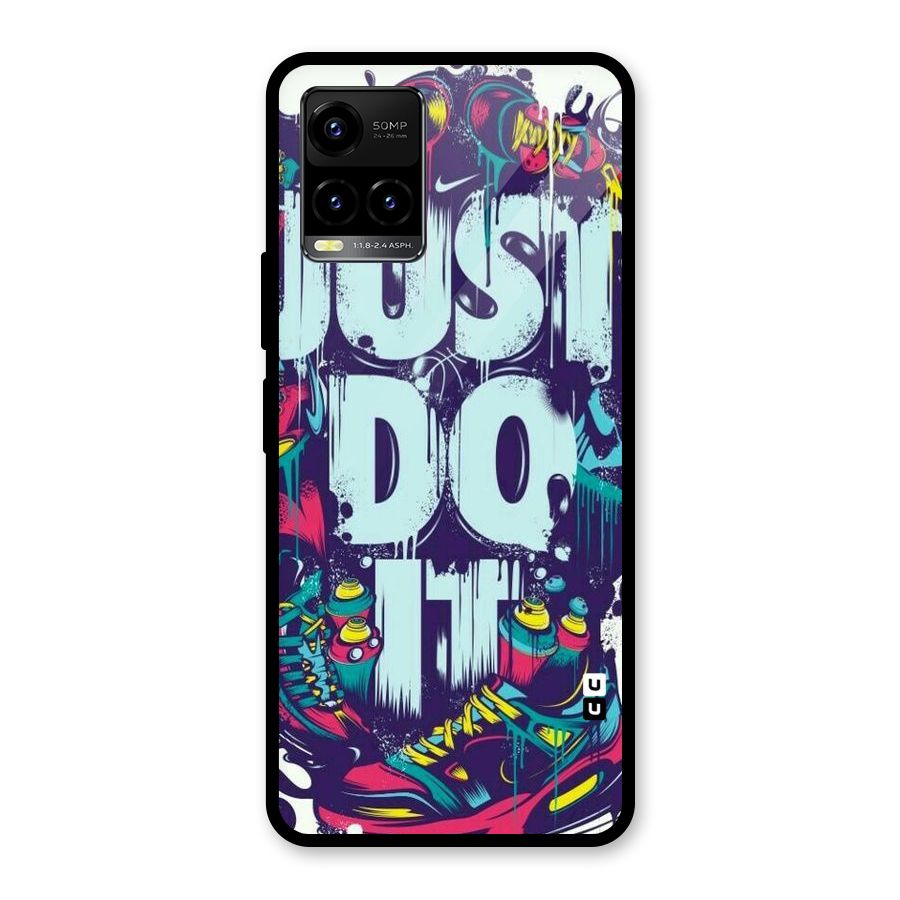 Do It Abstract Glass Back Case for Vivo Y21A
