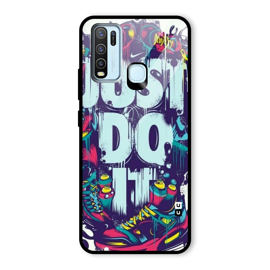 Do It Abstract Glass Back Case for Vivo Y30