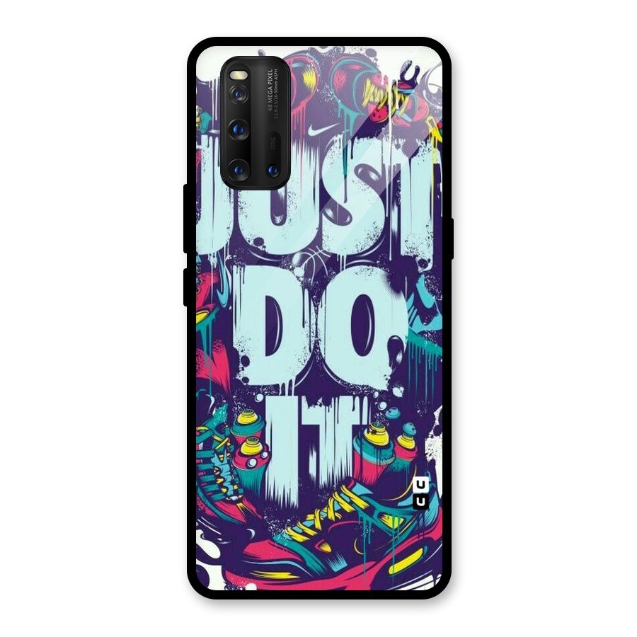 Do It Abstract Glass Back Case for Vivo iQOO 3