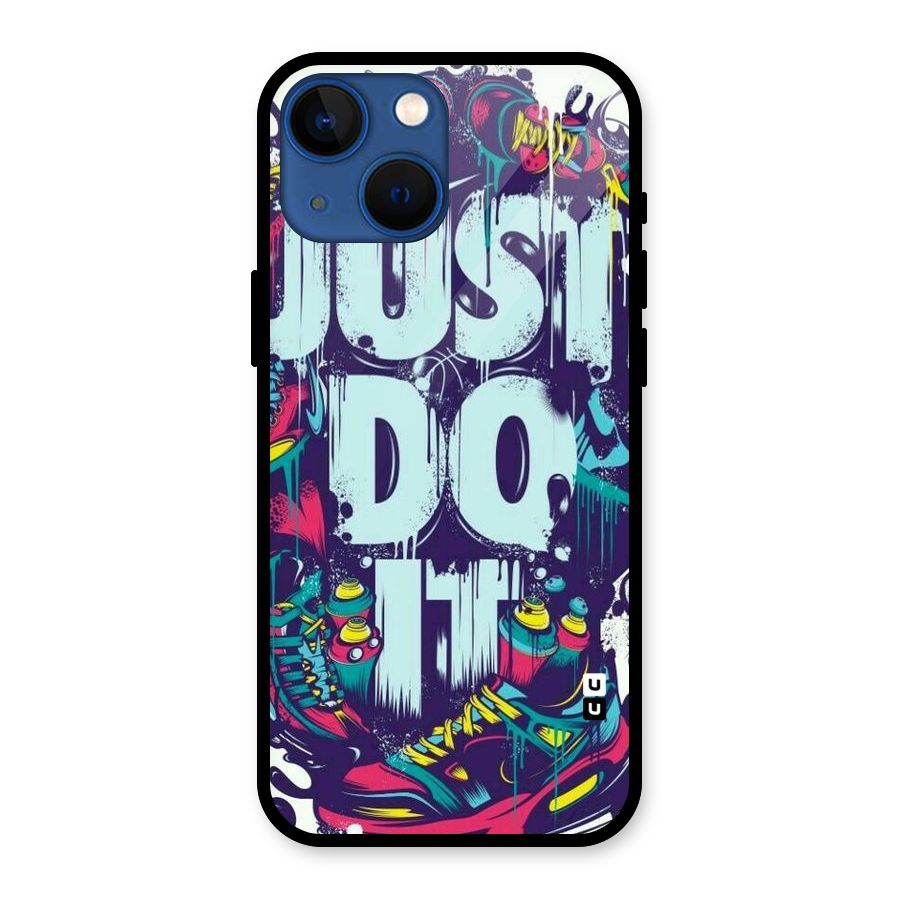 Do It Abstract Glass Back Case for iPhone 13 Mini