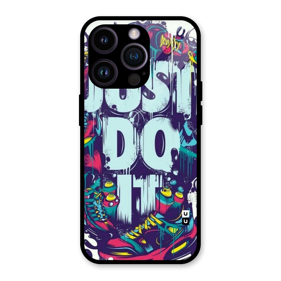 Do It Abstract Glass Back Case for iPhone 14 Pro