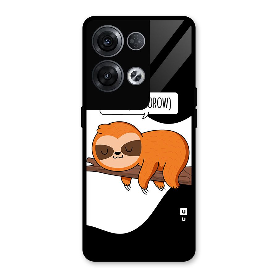 Do It Tommorow Glass Back Case for Oppo Reno8 Pro 5G