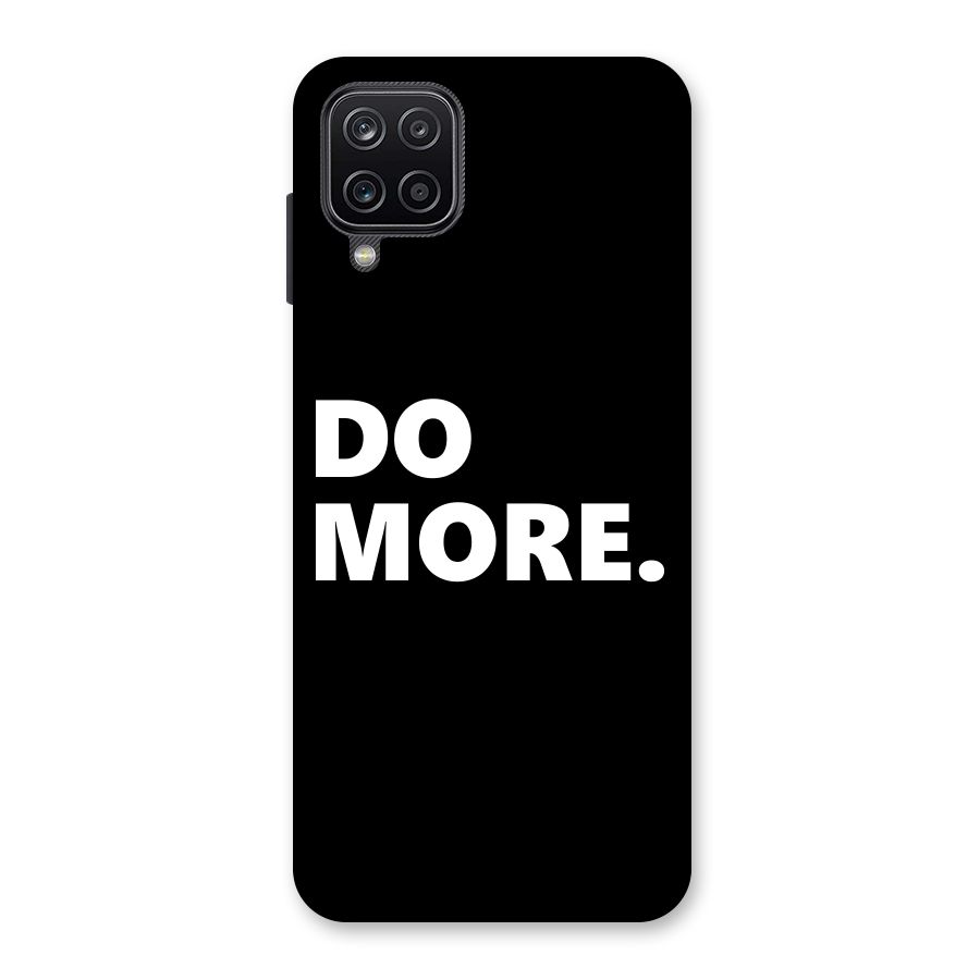Do More Back Case for Galaxy A12
