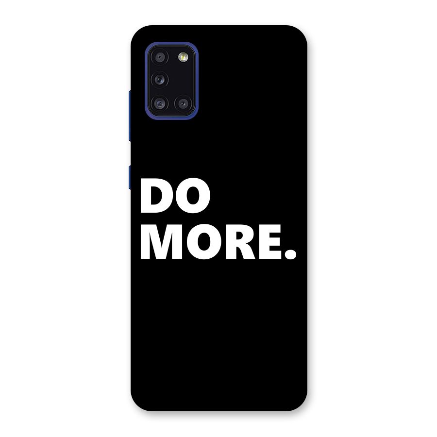 Do More Back Case for Galaxy A31