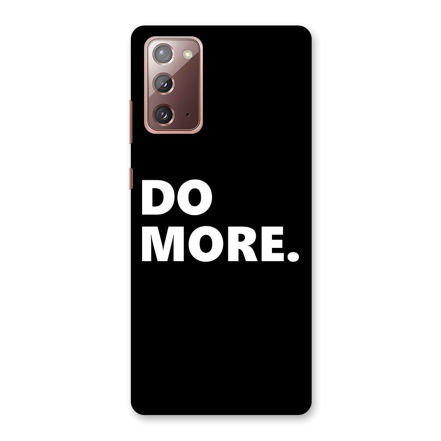 Do More Back Case for Galaxy Note 20
