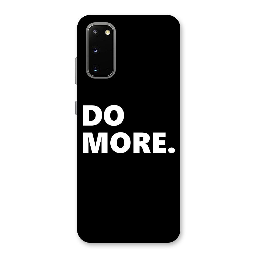 Do More Back Case for Galaxy S20