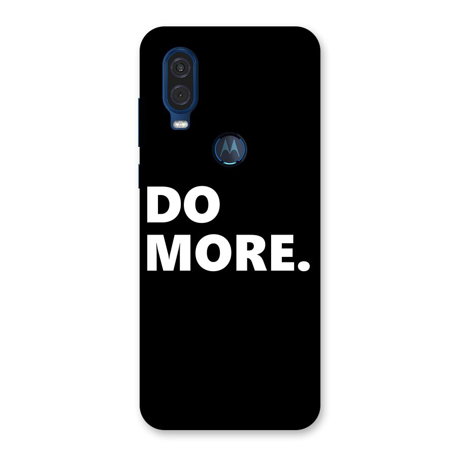 Do More Back Case for Motorola One Vision