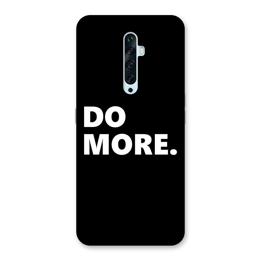 Do More Back Case for Oppo Reno2 F
