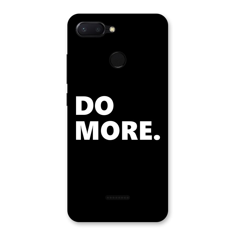 Do More Back Case for Redmi 6