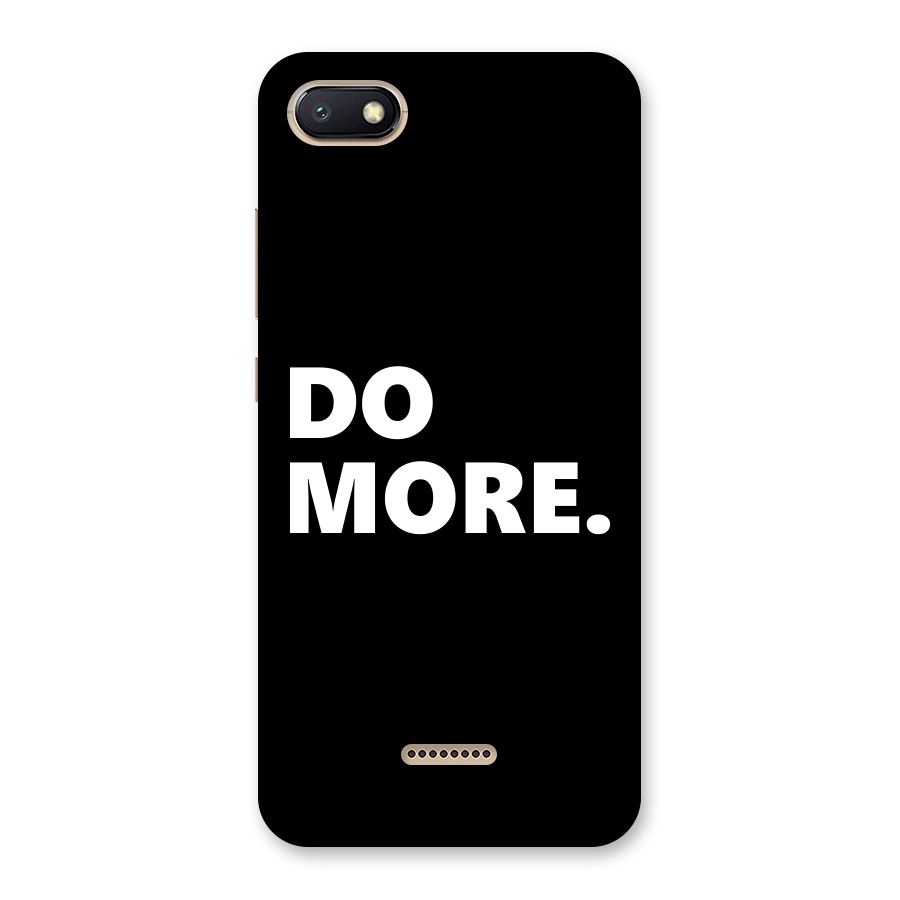 Do More Back Case for Redmi 6A