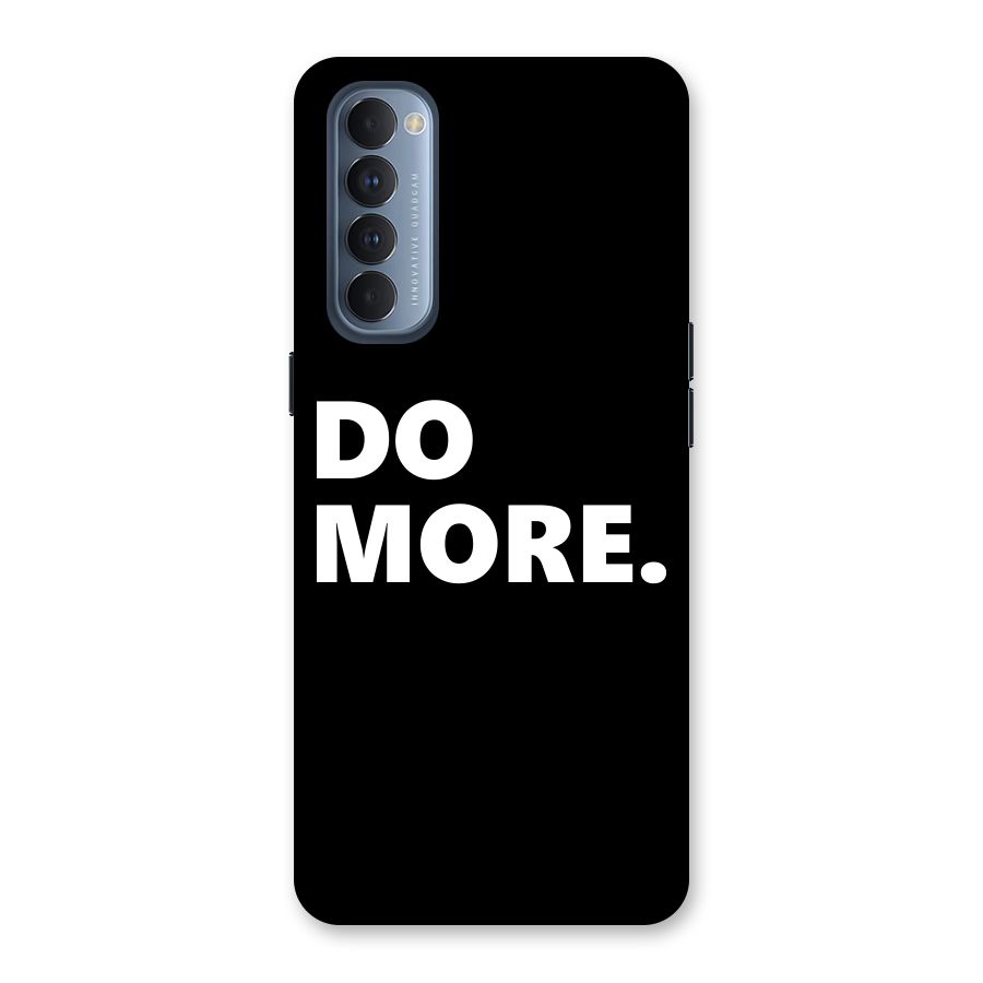 Do More Back Case for Reno4 Pro