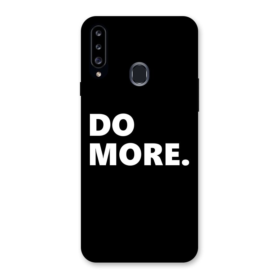 Do More Back Case for Samsung Galaxy A20s
