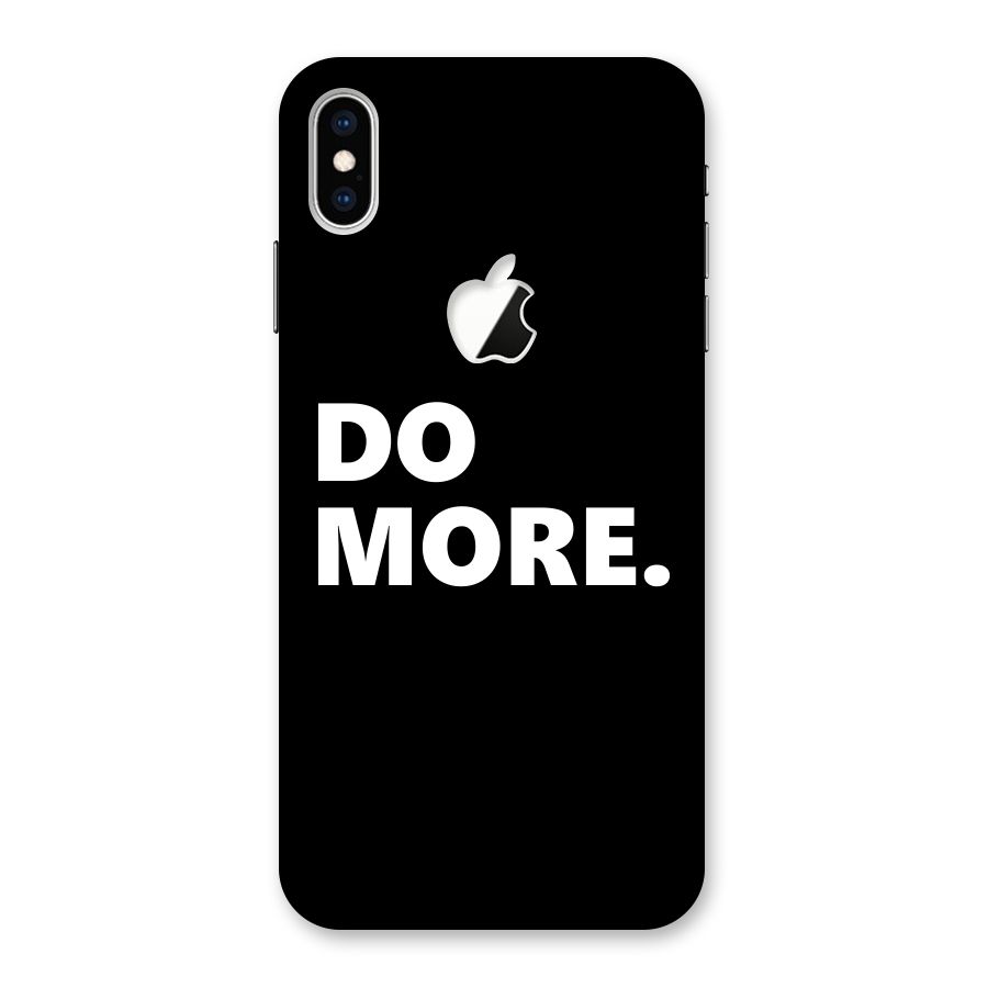 Do More Back Case for iPhone XS Max Apple Cut