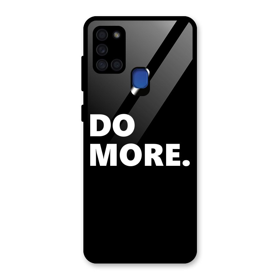 Do More Glass Back Case for Galaxy A21s