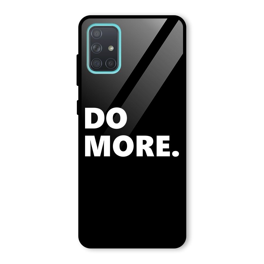 Do More Glass Back Case for Galaxy A71